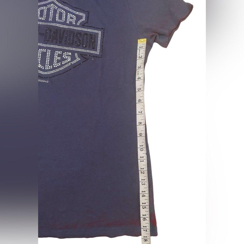 Harley Davidson Rhinestone Detailed T-Short - Picture 9 of 10